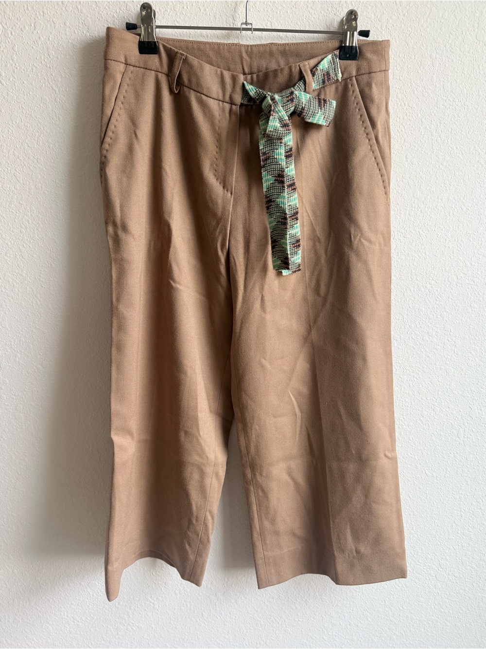 Missoni Italy Cropped Wide Leg Wool Trousers 40 / US 4